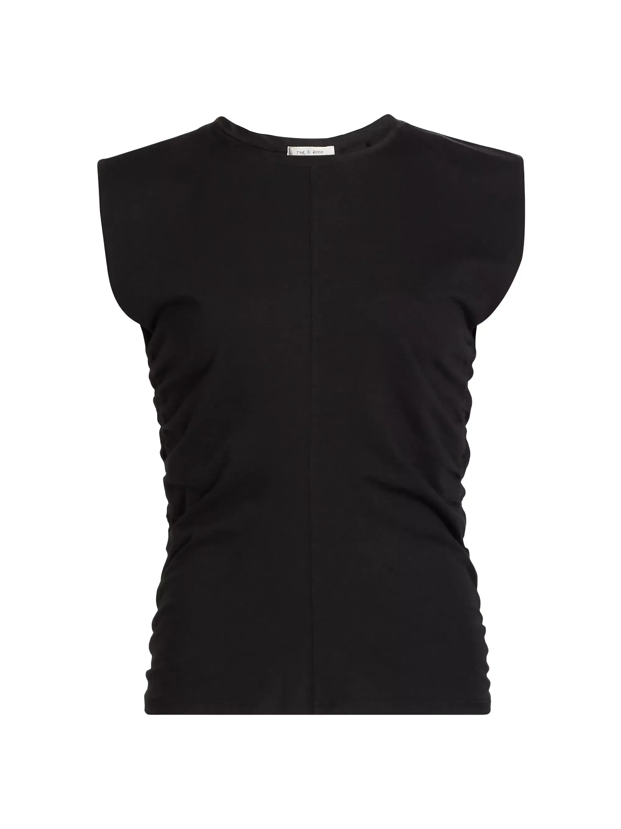 Rag & Bone - Juliet Shirred SS Tee in Black